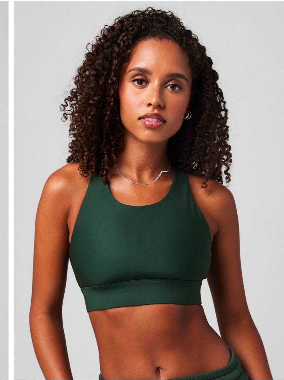 Fabletics NWT No Nounce High Impact Sports Bra Women Everpine Green Small